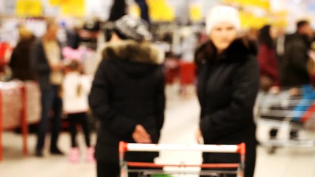 people in the supermarket,  trade, score , shop