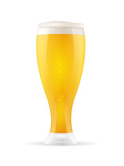 Beer glass vector illustration