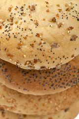 stack of assorted kinds of buns