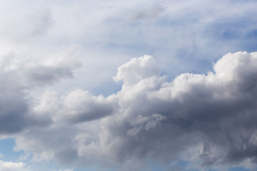 beautiful clouds on a blue sky
