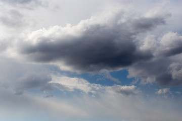 Naklejka na ściany i meble beautiful clouds on a blue sky