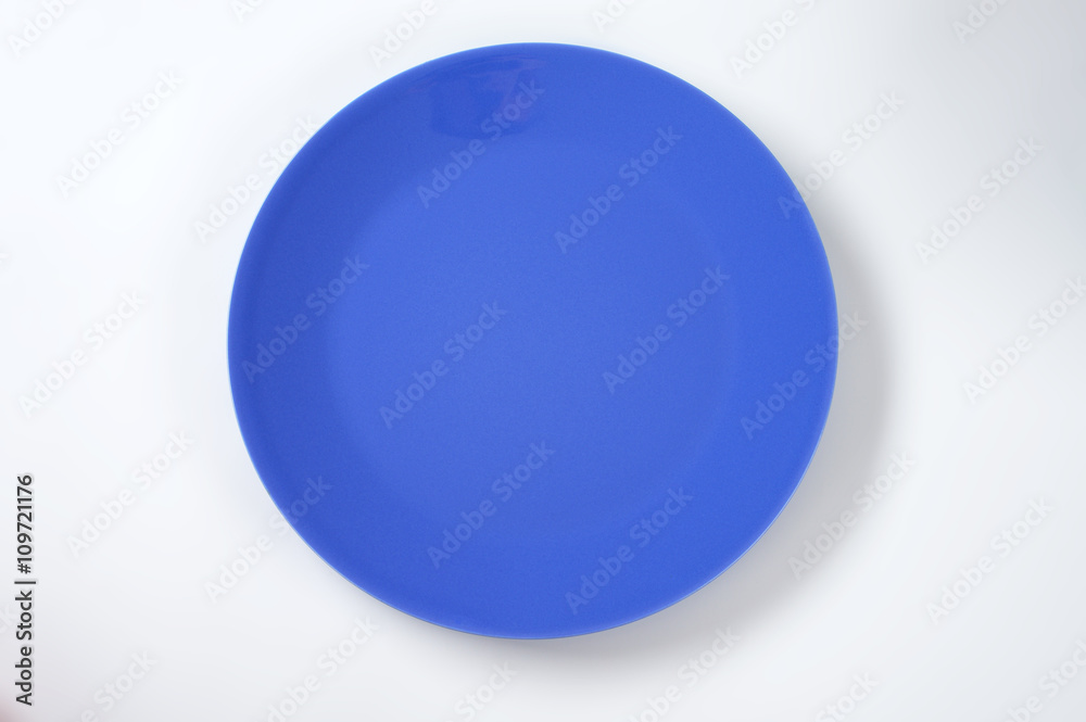 Wall mural blue dinner plate