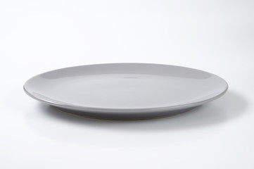 grey dinner plate