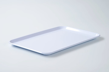 white serving tray