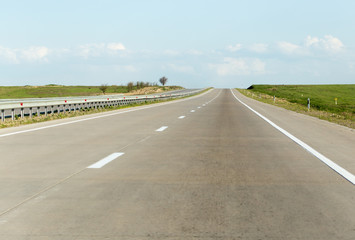 new asphalt road on nature