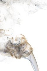 Fototapeta premium Abstract colored smoke from aromatic sticks.
