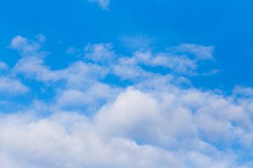 clouds in the blue sky