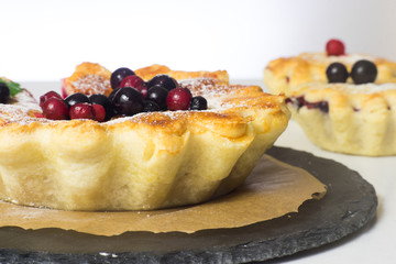 Close up of berry pie 