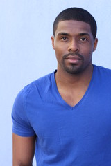 Fototapeta premium Portrait of a nice young attractive African man