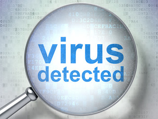 Safety concept: Virus Detected with optical glass