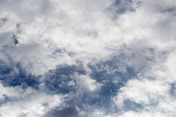background of clouds against blue sky