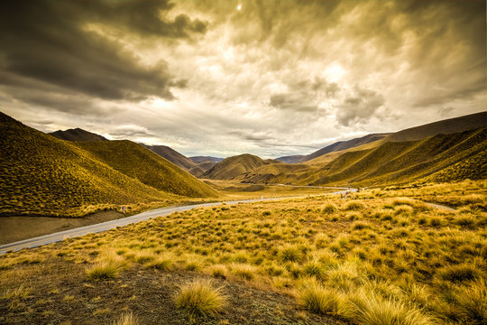 Lindis Pass View Point, New Zealand