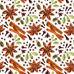 Star anise, allspice, cinnamon, cloves and cardamon