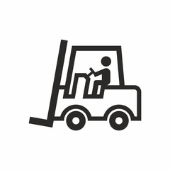 Forklift truck icon