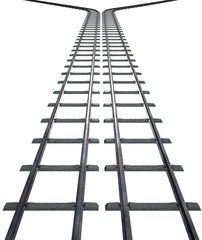 Train Tracks Isolated