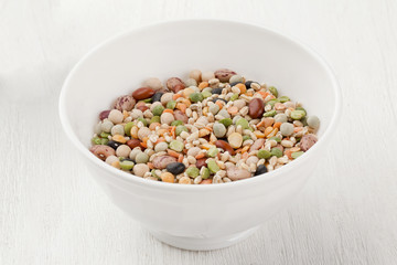 mix of different kinds of beans