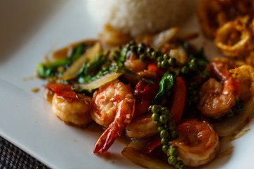 Shrimp in sauce