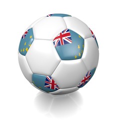 Obraz premium Football soccer ball with a national flag texture