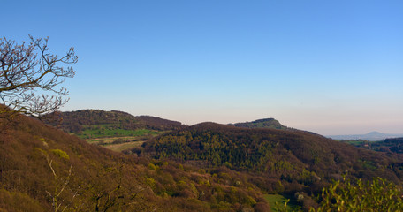 Naklejka premium Ceske Stredohori mountains