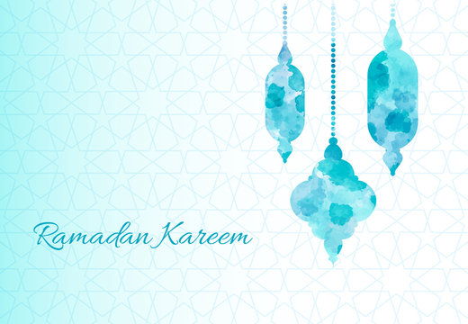Ramadan Kareem greeting card.