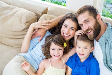 Portrait of happy family