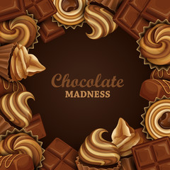 Abstract background with chocolate.
