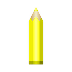Big yellow pencil. EPS10 Vector