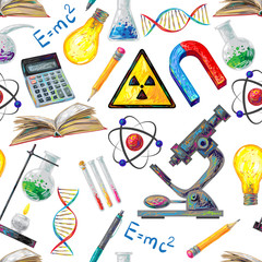 Science Seamless Pattern