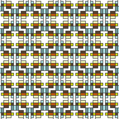 Geometric abstract seamless pattern. Linear motif background dec