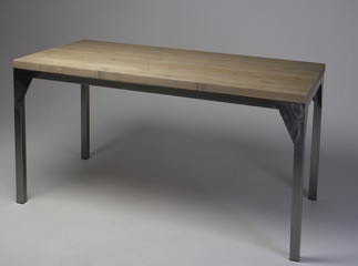 modern loft wooden table studio shot 