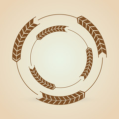 Wheat icon. grain design. Agriculture concept