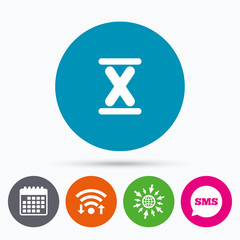 Roman numeral ten icon. Roman number ten sign.