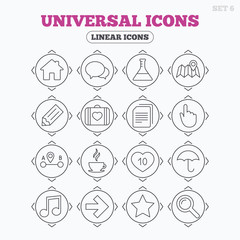 Universal icon. Speech bubble and first aid box.