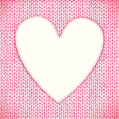 Romantic valentine's day knitted background