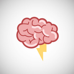 Creative design. Think concept. Mind icon