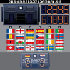 Soccer Electronic Scoreboard Template