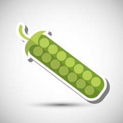 Organic food design. healthy food. menu concept, vector illustration