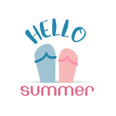 Hello summer beach sneaker web icon