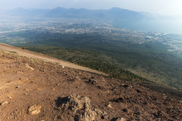 Pompei seen from Vesuvius