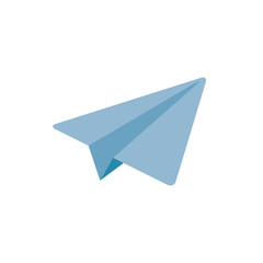 paper airplane web icon illustration