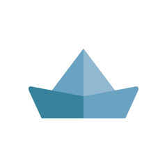 paper ship web icon illustration