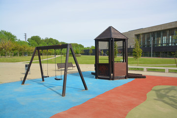 columpios en un parque