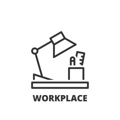 Line icon. workplace
