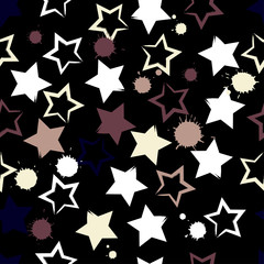 Seamless universal pattern. Stars