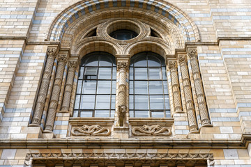 Exterior view of the Natural History Museum in London