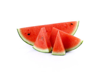 Slice of watermelon isolate on white background