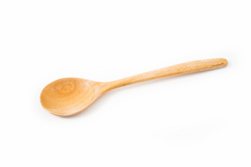 Kitchen wood utensil isolated on white background
