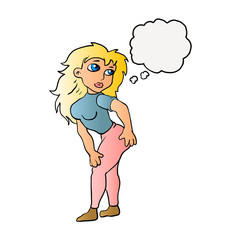 Beautiful girl cartoon