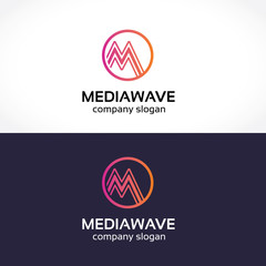 Business corporate letter M logo design vector. Colorful letter M logo vector template. Letter M logo for technology. marketing logo,media logo design.