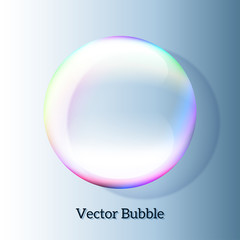 Transparent soap bubble
